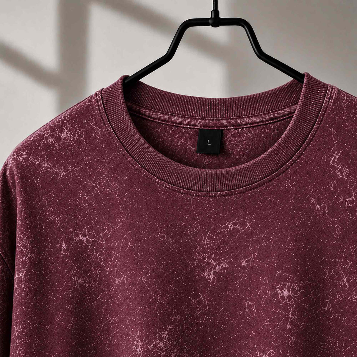 VYBE Vintage Acid Wash Oversized Tee – 240 GSM